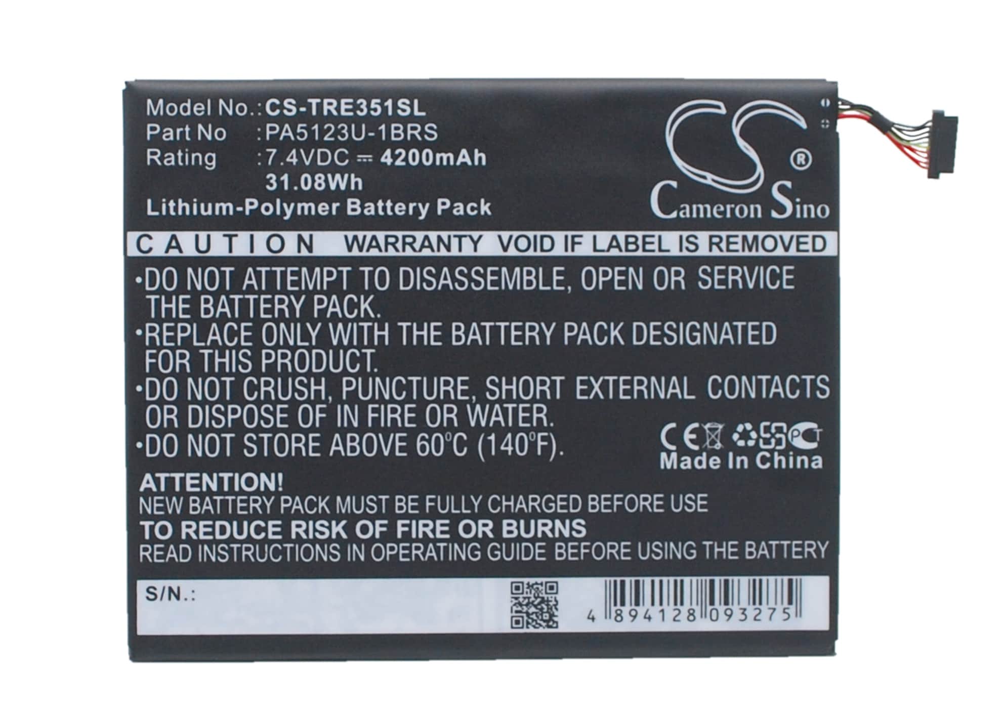 Batteri till Tablett för Toshiba Excite Pro, Excite Pro 10.1, AT15LE-A32 m.fl.