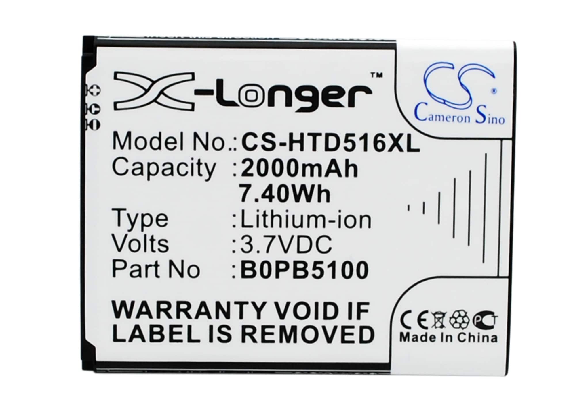 Batteri till SmartPhone, Mobil för HTC Desire 516, Desire 516t, Desire 516c m.fl.