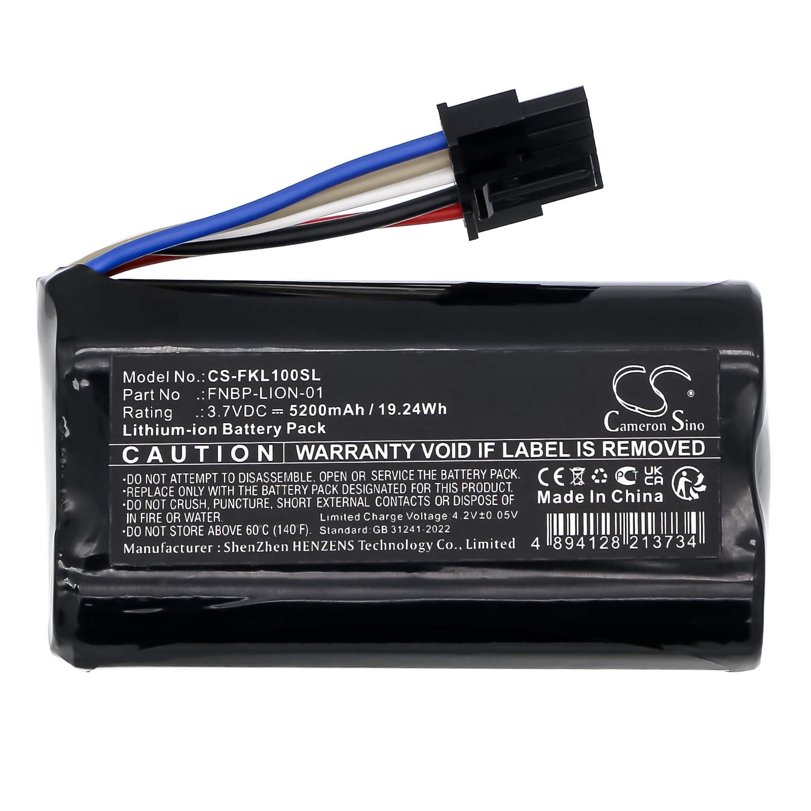 Batteri till Utrustning, undersökning, test för Fluke LIQ-100, LIQ-100-IE, LinkIQ m.fl.