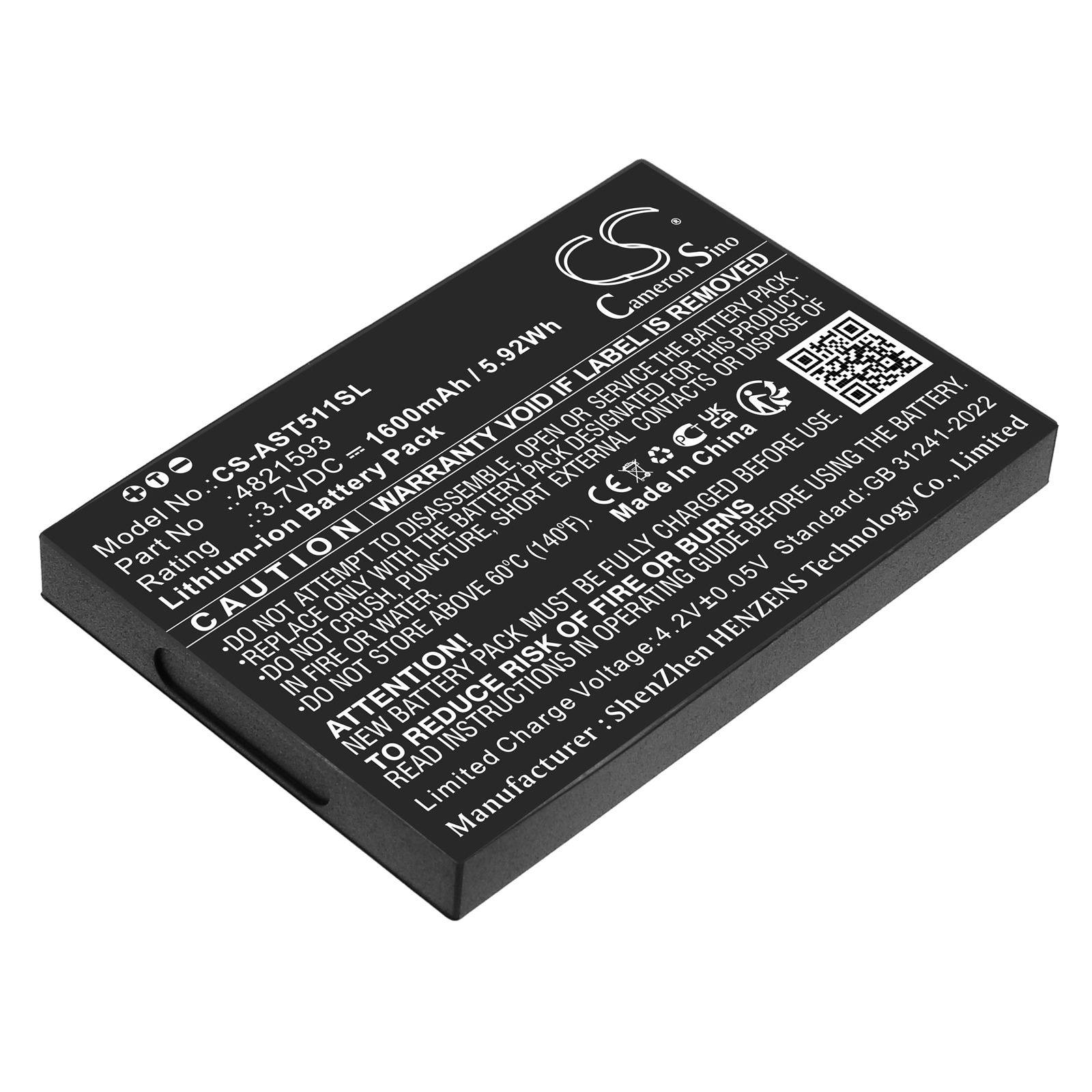 Batteri till Larmsystem för Assa Abloy VOT1511L2R01, VingCard Elsafe
