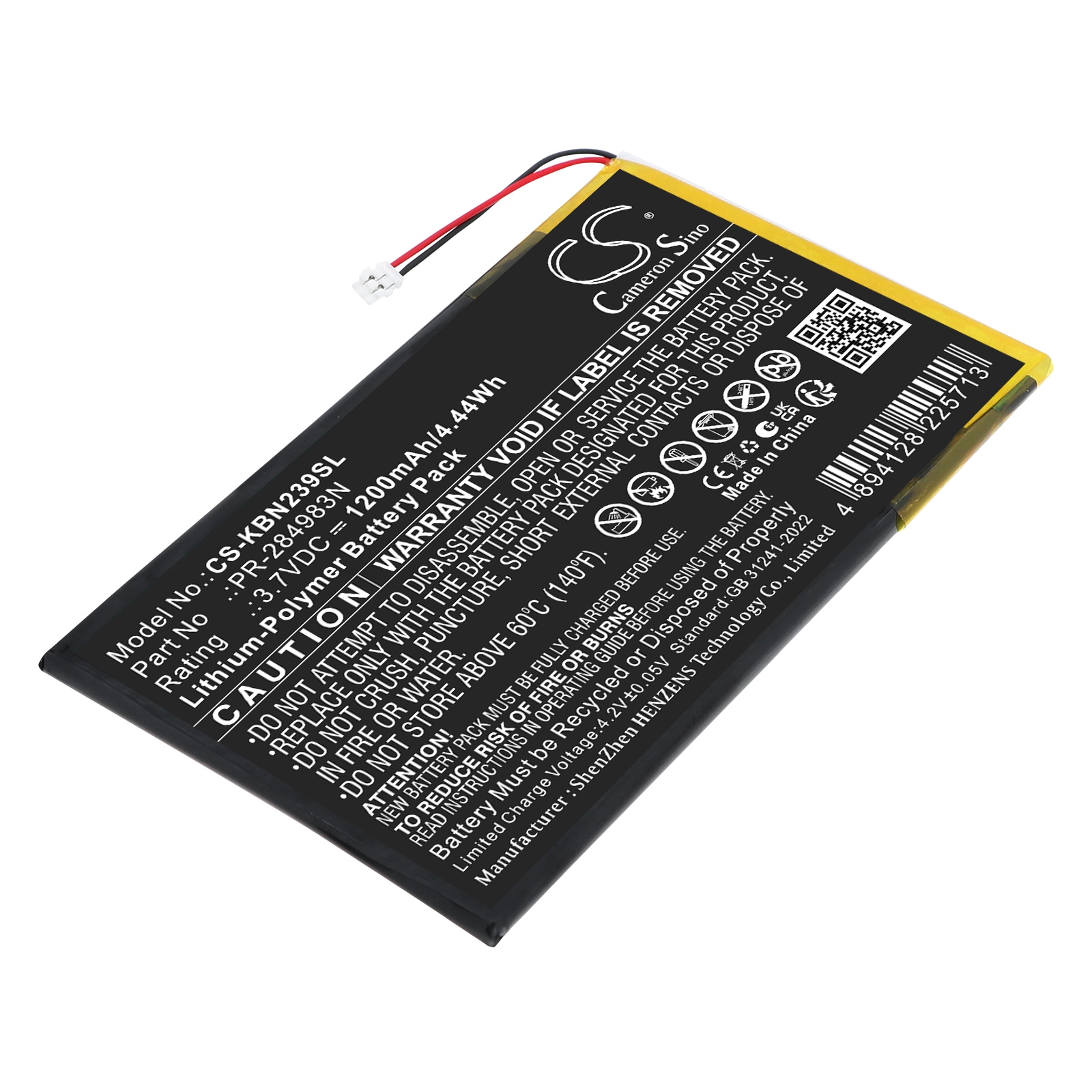 Batteri till E-bok, E-läsare för Kobo  Clara HD N249, Clara HD N239