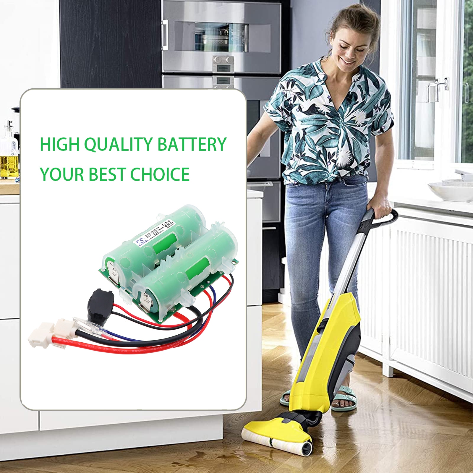 Batteri till Vakuum för Karcher 1.055- 363.0, FC 3d Cordless, FC 3d Cordless Premium