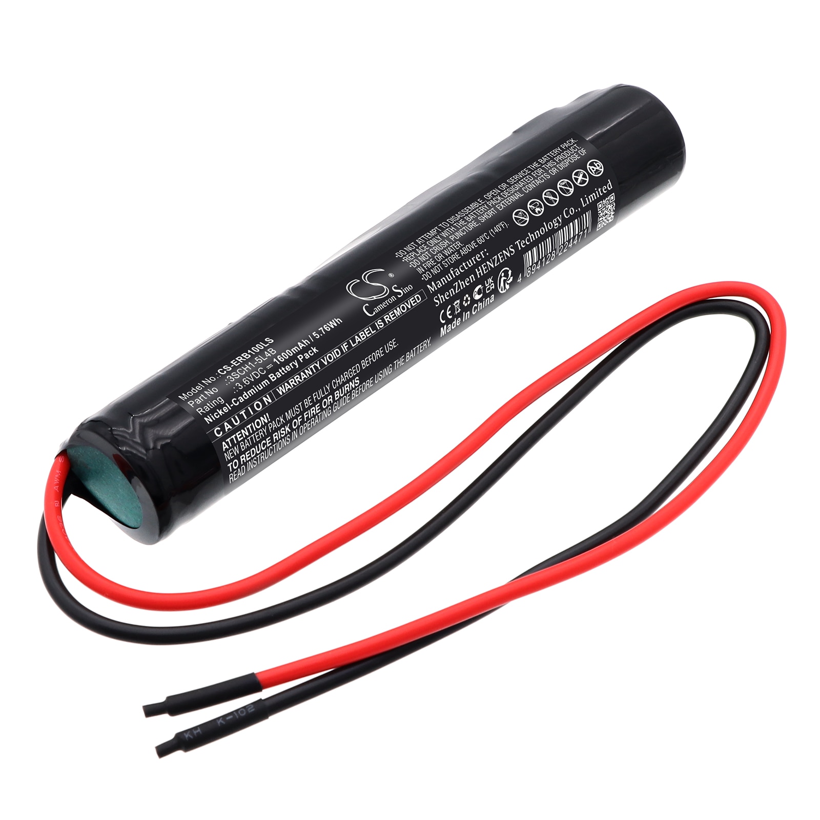 Batteri till Nödbelysning för Eterna EB1, EML3MISO, EML3NMISO m.fl.