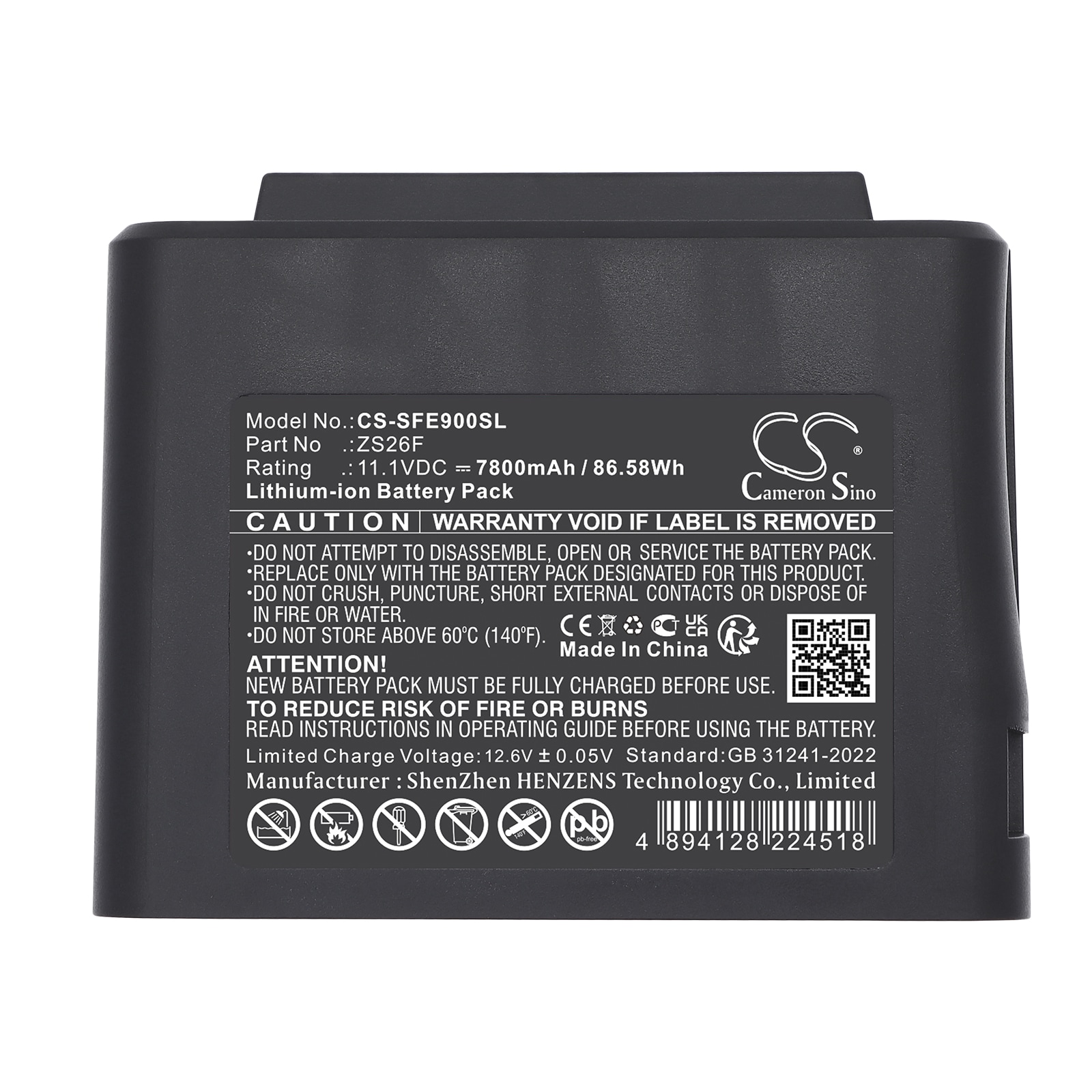 Batteri till Utrustning, kartläggning, provning för Signalfire m.fl.