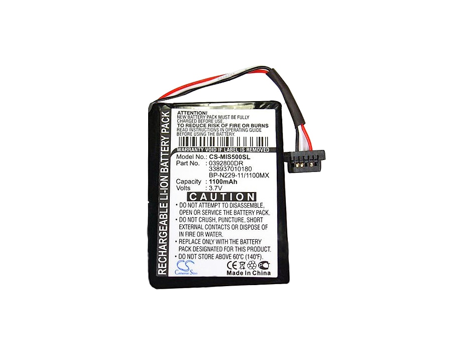 Batteri till navigator, GPS för Mitac Mio Moov S500, Mio Moov S556