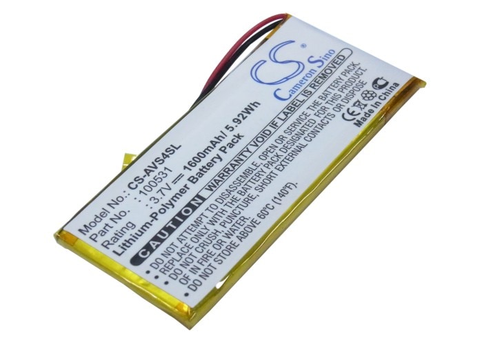 Batteri till Mediaspelare för Archos 43 Vision, 43 Vision EU, 43 Vision US