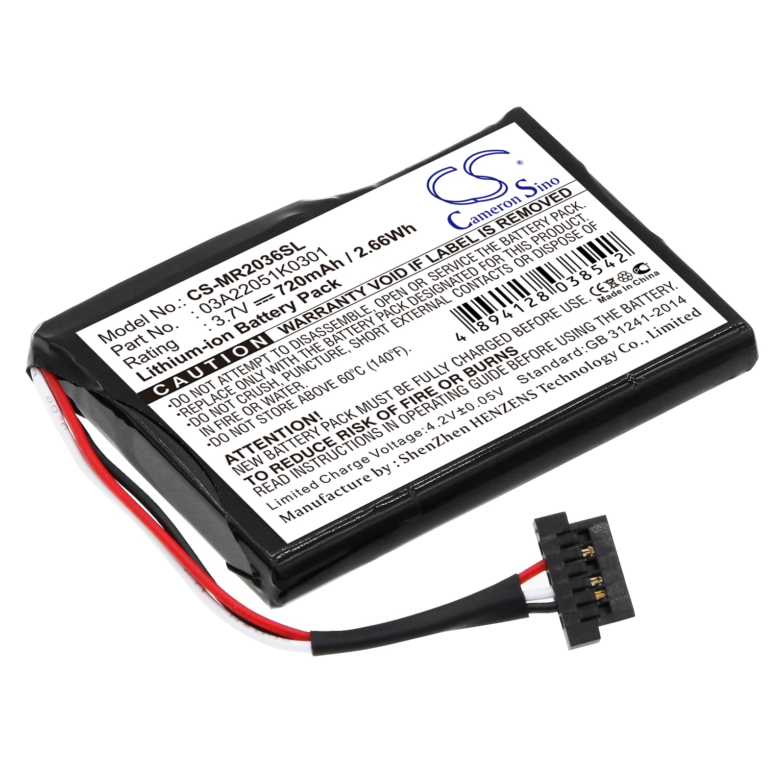 Batteri till navigator, GPS för Magellan RoadMate 2035, RoadMate 2036