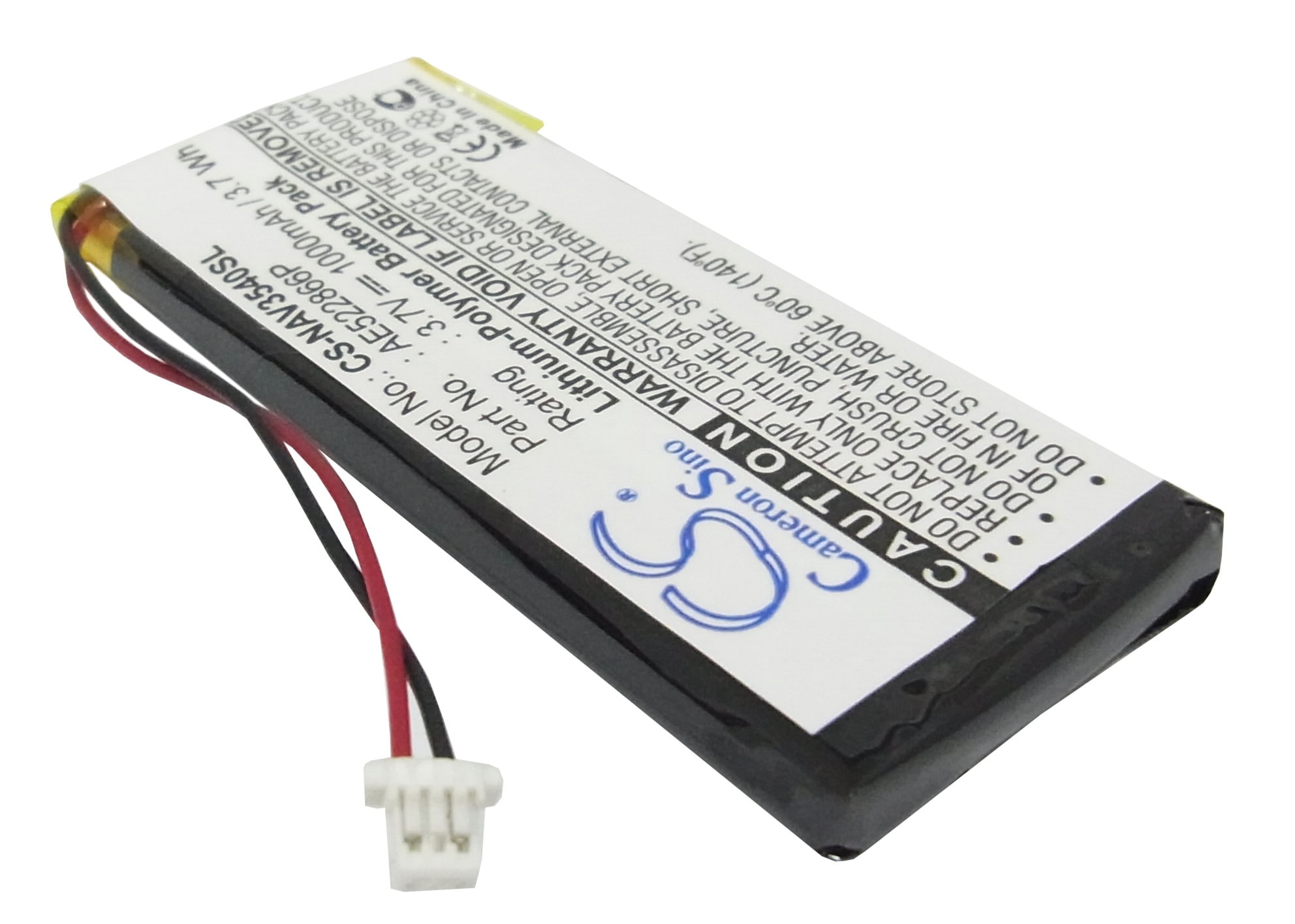 Batteri till navigator, GPS för Navigon Skyway NAVI-3540, Skyway NAVI-3540 Easy