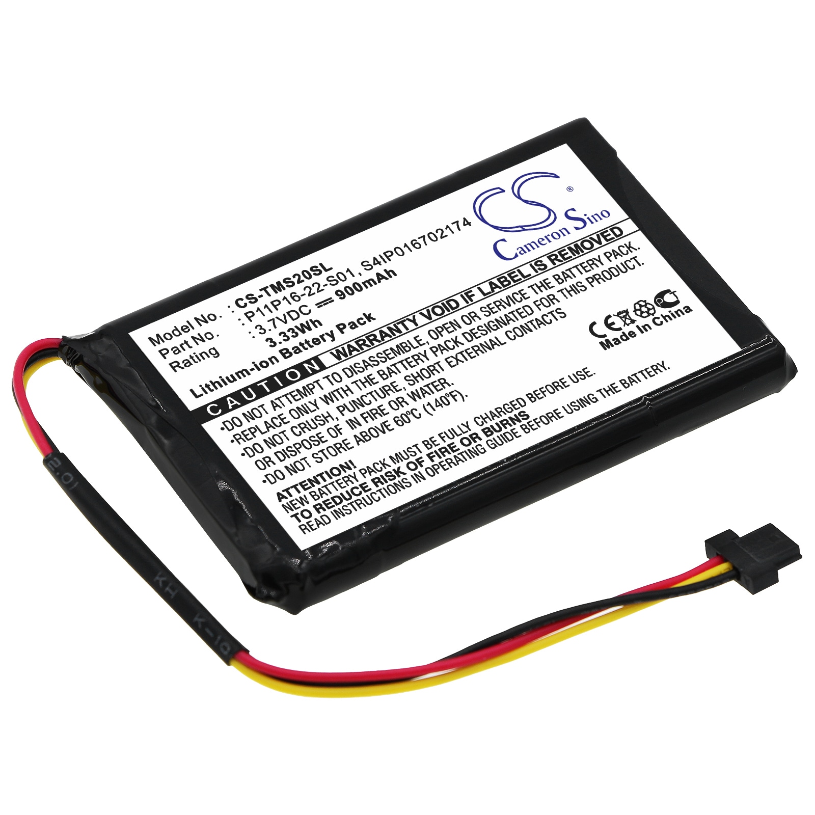 Batteri till navigator, GPS för TomTom Start XL, 4ET0.002.07