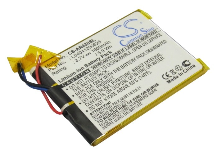 Batteri till Mediaspelare för Archos 43 Internet Tablet, A43IT, A43IT 8GB m.fl.