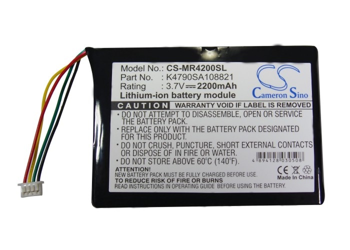 Batteri till navigator, GPS för Magellan Maestro 4200, Maestro 4210, Maestro 4220 m.fl.