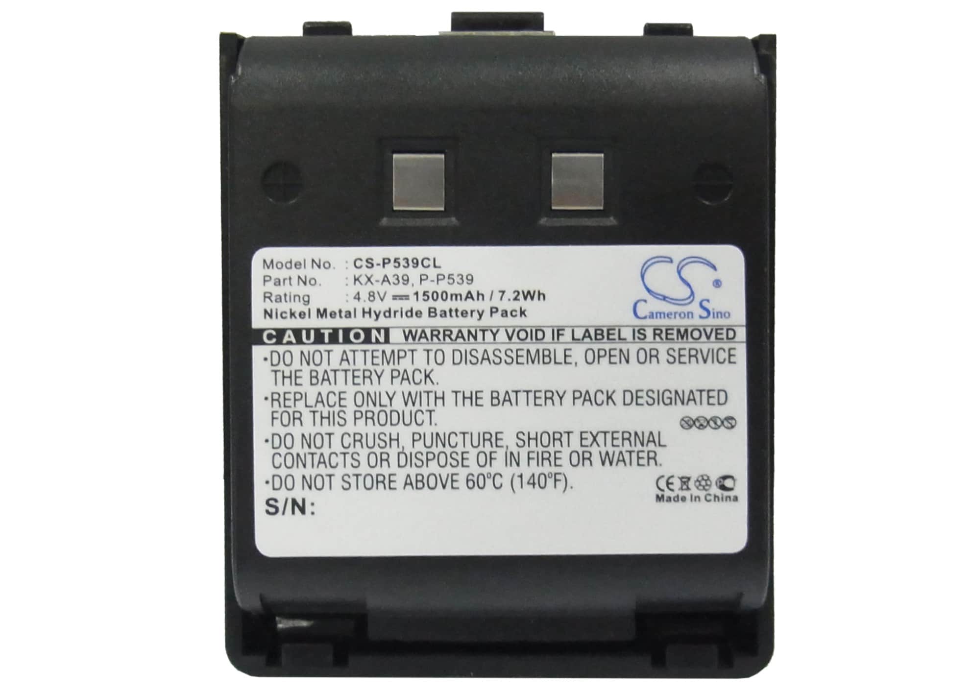 Batteri till Trådlös telefon för Panasonic KX-T9000, KX-T9050BH, KX-TC9080 m.fl.