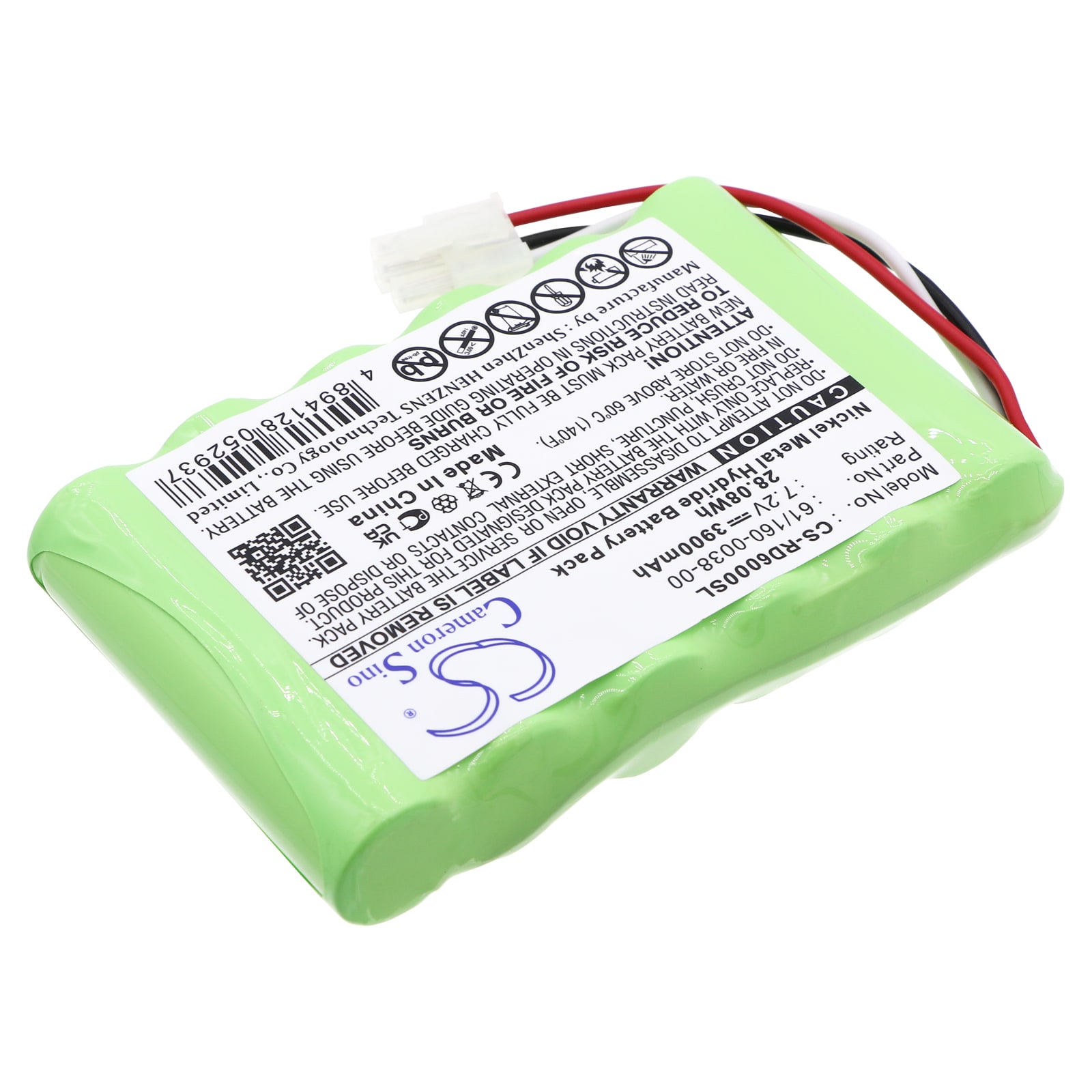 Batteri till Utrustning, kartläggning, provning för Riser Bond RD6000, 6000, 6000DSL m.fl.