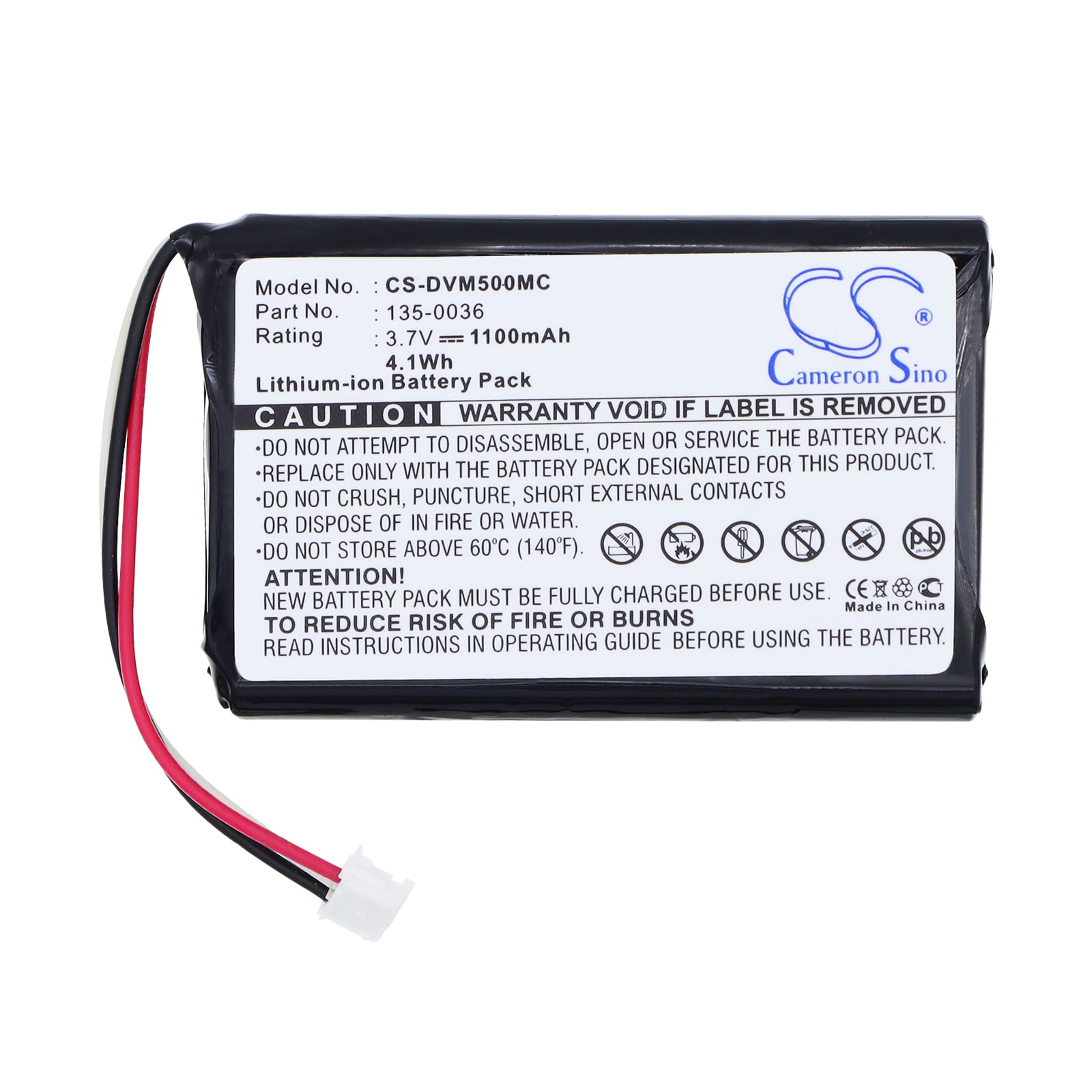 Batteri till Kamera för Digital Ally DVM-500PL, DVM-750, DV-500ULTRA m.fl.