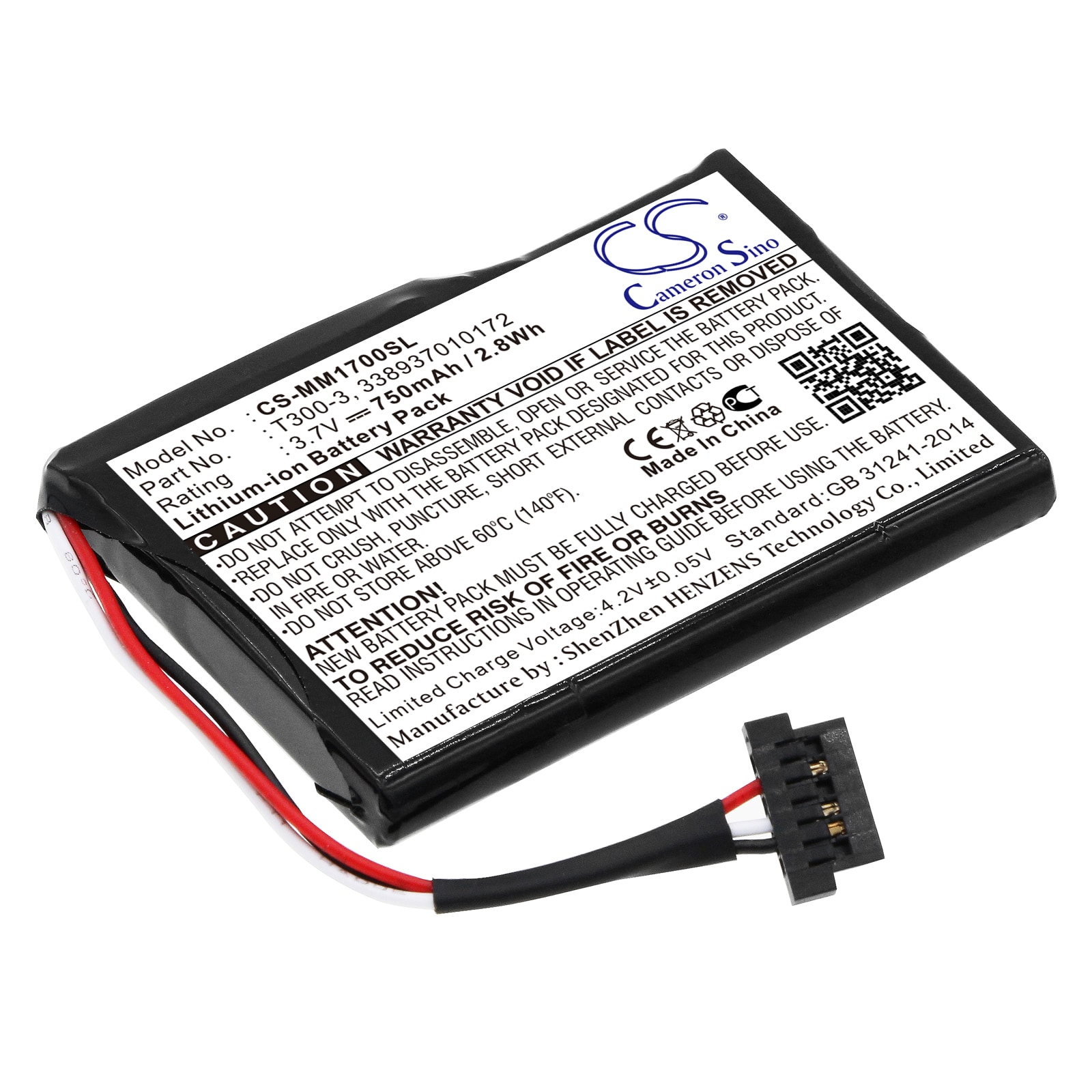 Batteri till navigator, GPS för Magellan Maestro 1700