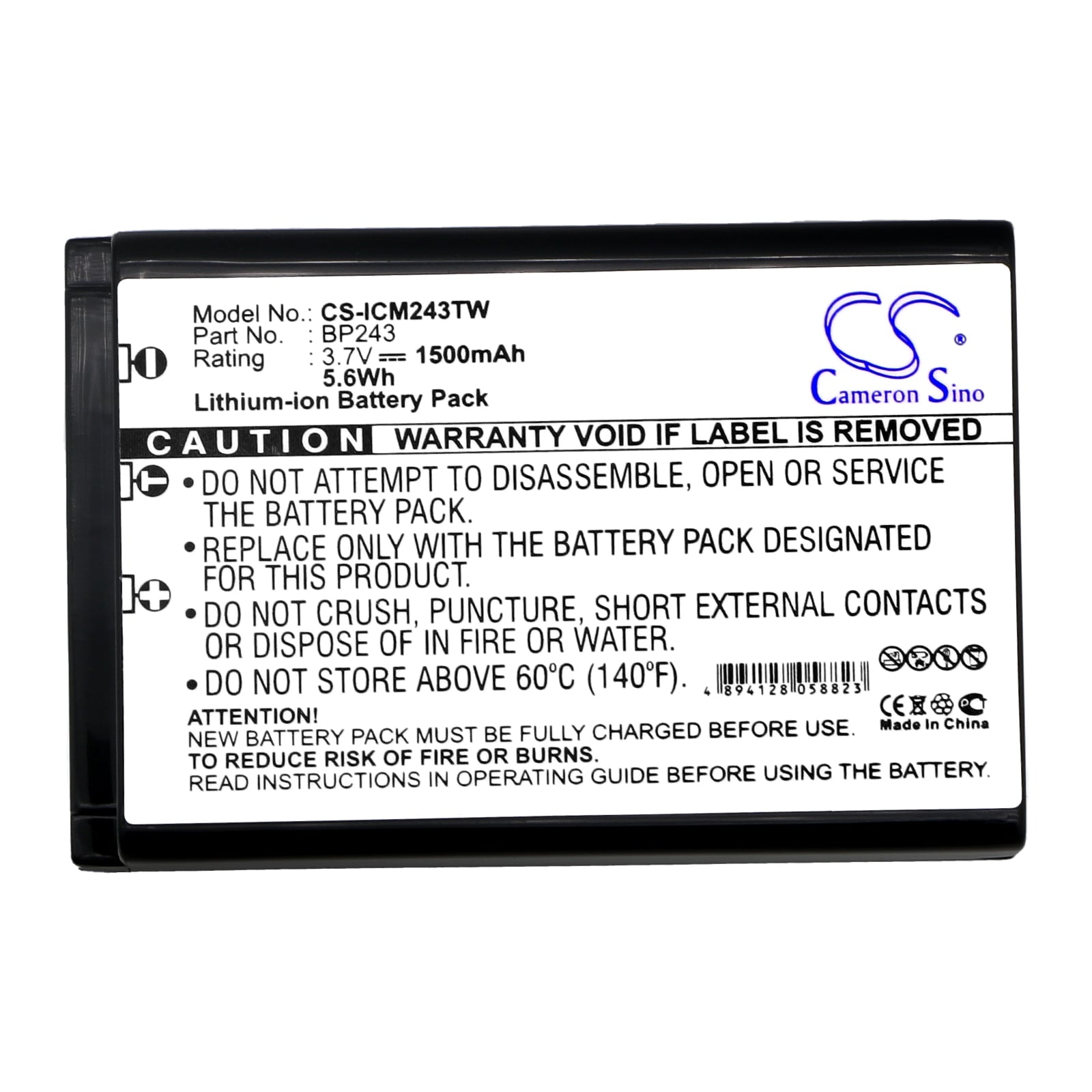 Batteri till Komradio för Icom IC-E7, IC-P7, IC-P7A