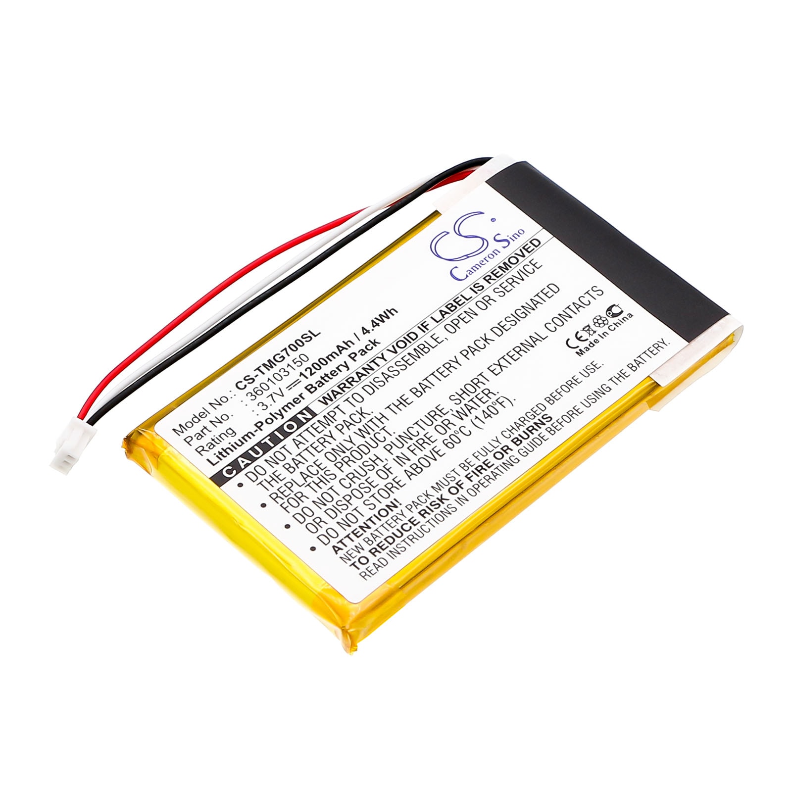 Batteri till navigator, GPS för TomTom Go 7000, Go 7000 HD, GO7000 m.fl.