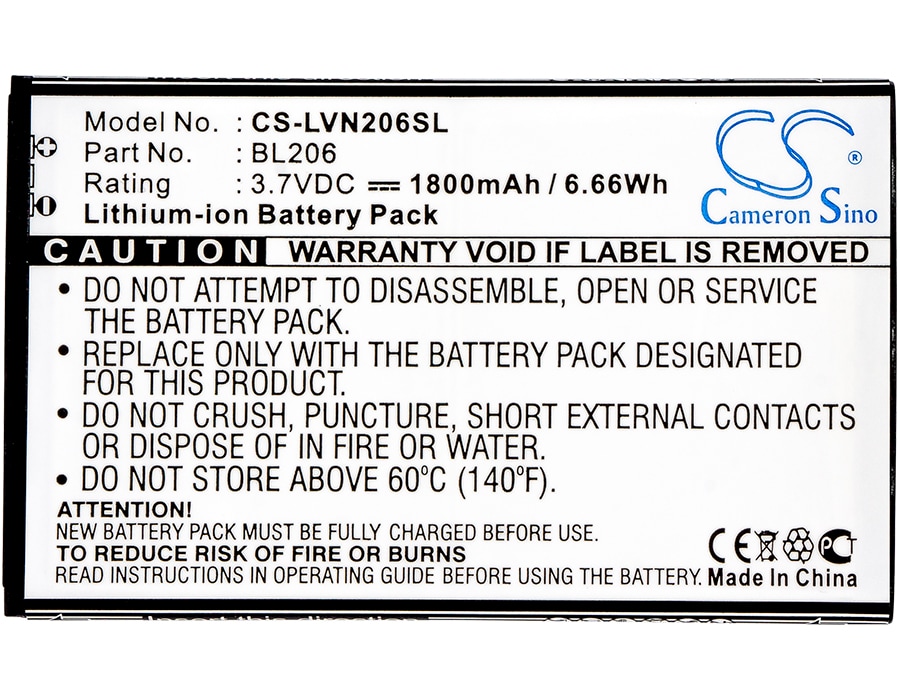 Batteri till Mobil, smartphone för Lenovo A600E, A630