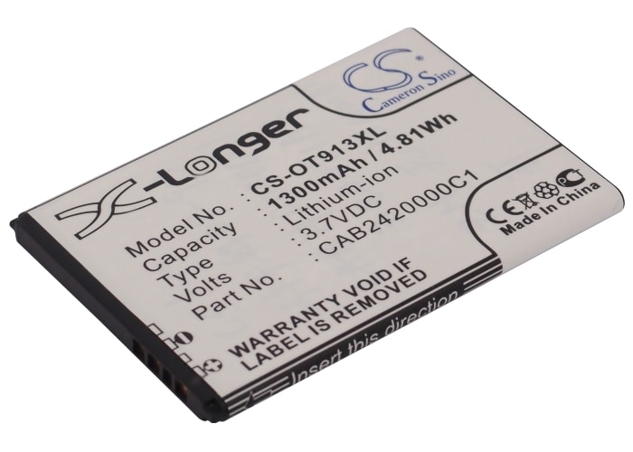 Batteri till Mobil, smartphone för Alcatel OT-913, OT-913D, OT-927 m.fl.