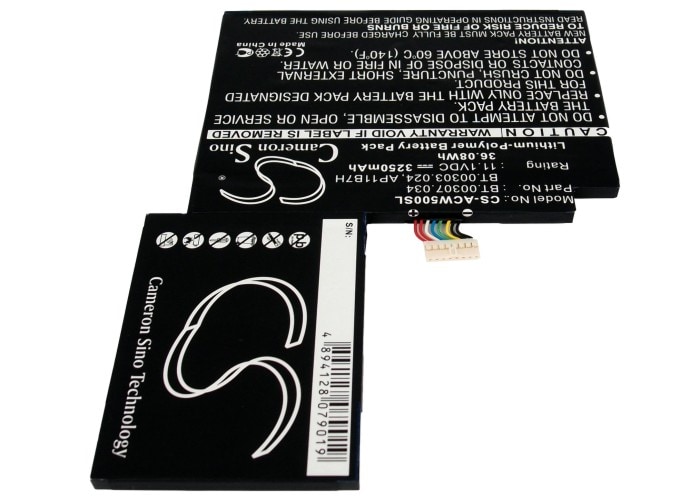 Batteri till Surfplatta för Acer Iconia Tab W500, Iconia W500P, Iconia Tab W501