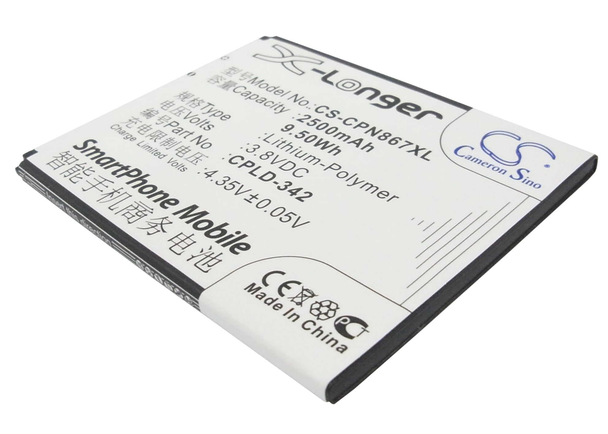 Batteri till Mobil, smartphone för Coolpad 8670, Note