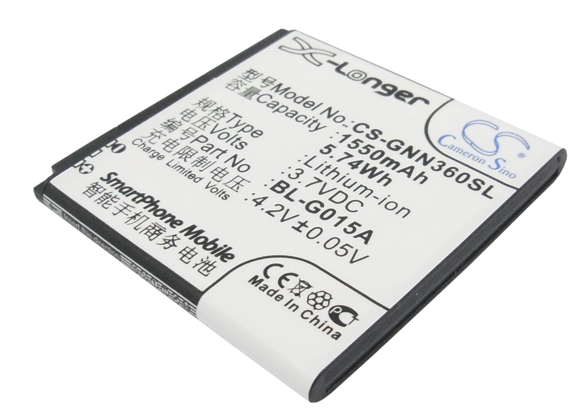 Batteri till Mobil, smartphone för GIONEE GN305, GN108, GN205H m.fl.