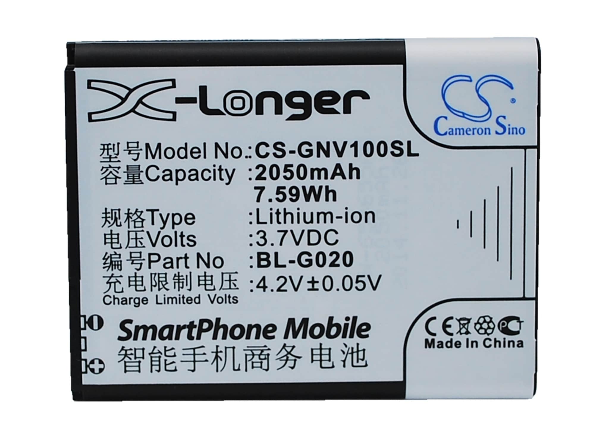 Batteri till Mobil, smartphone för GIONEE A326, A809, GN787 m.fl.