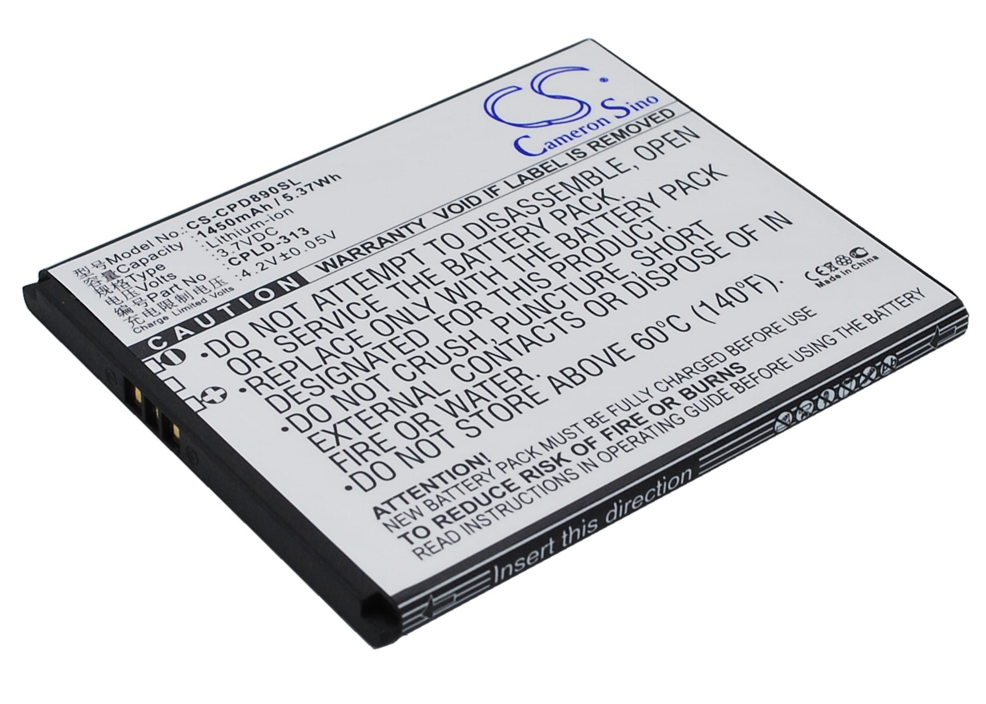 Batteri till Mobil, smartphone för Coolpad 8908, 4 mini