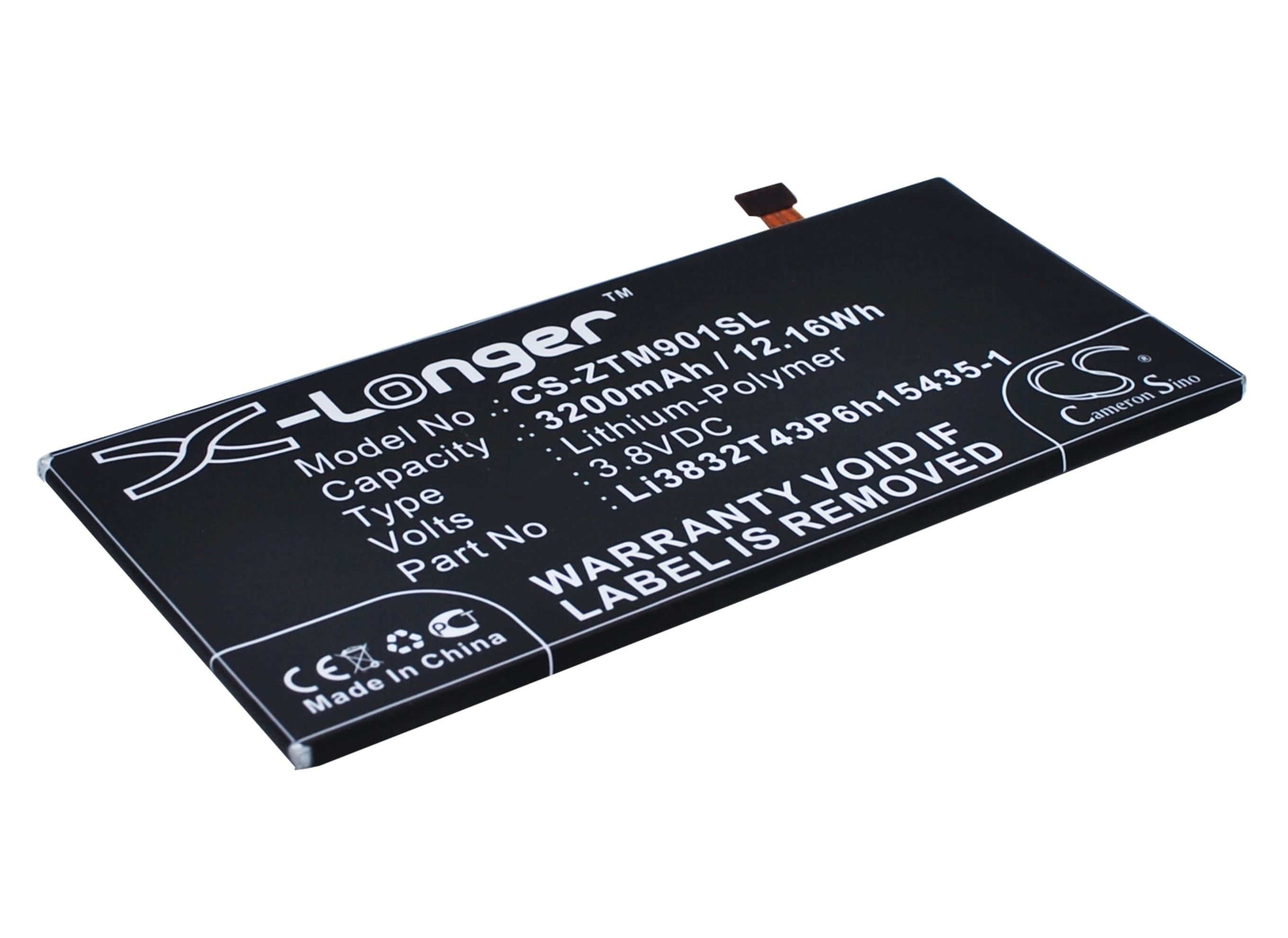 Batteri till Mobil, smartphone för ZTE Grand M901C, Grand Memo II, Z787 m.fl.