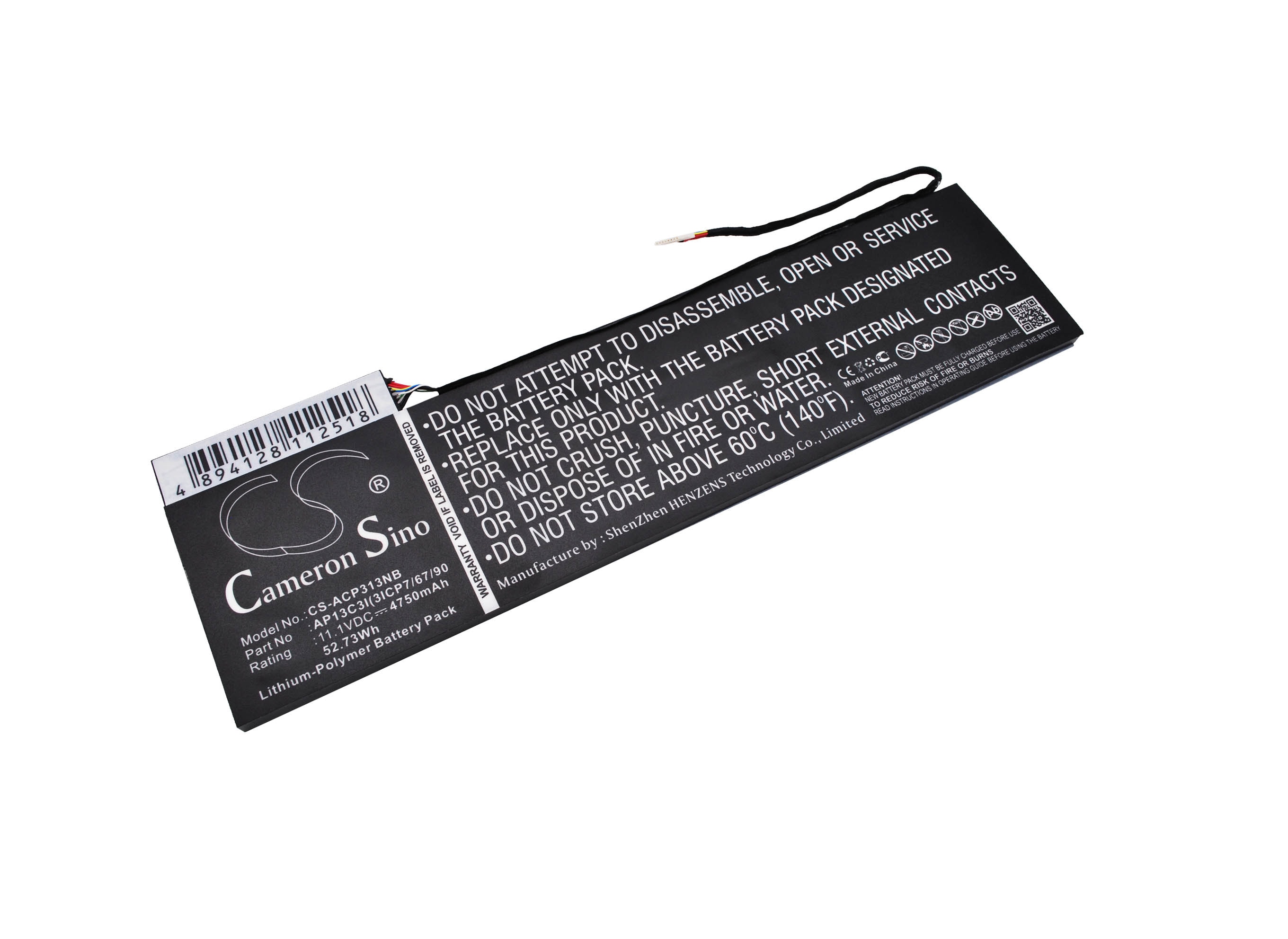 Batteri till Laptop, Bärbar dator för Acer Aspire P3-131, Aspire P3-131-4602