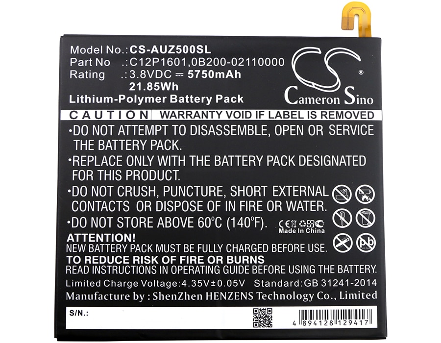 Batteri till Surfplatta för Asus ZenPad 3S 10, Z500M