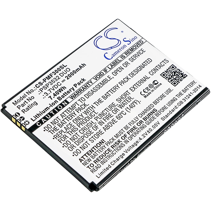 Batteri till Mobil, smartphone för Prestigio Muze F3, Muze A7, PSP3532 DUO m.fl.