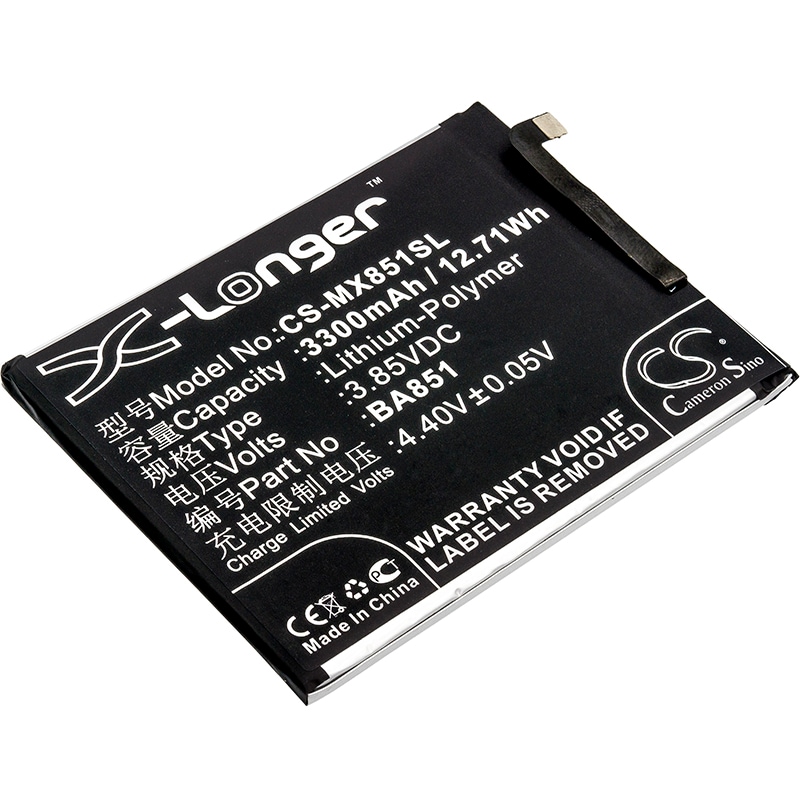 Batteri till Mobil, smartphone för MeiZu E3, E3 Dual SIM, mblu E3 Dual SIM TD-LTE m.fl.