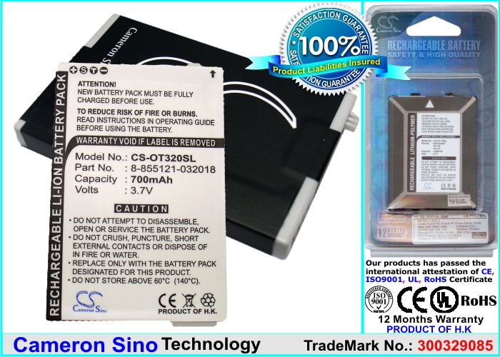 Batteri till Mobil, smartphone för Alcatel OT-320, OT-332, OT-330 m.fl.