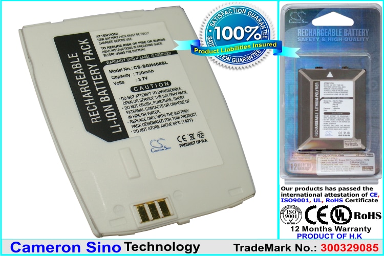 Batteri till Mobil, smartphone för Samsung SGH-A400, SGH-A408, SGH-A401
