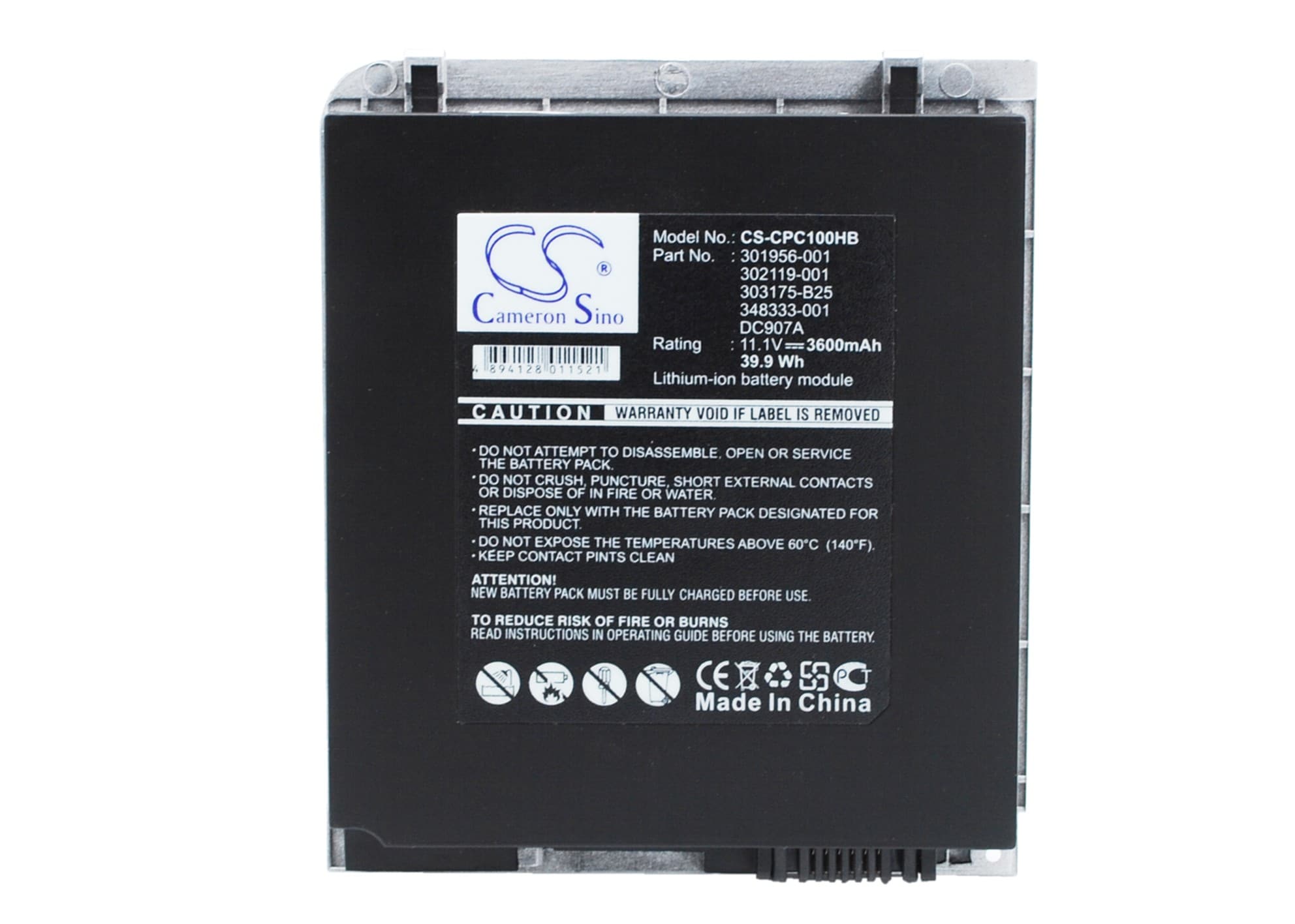 Batteri till Laptop, Bärbar dator för Compaq Tablet PC TC1000-470045-150 m.fl.