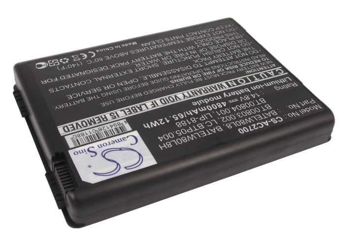 Batteri till Laptop, Bärbar dator för Acer TravelMate 2200, TravelMat 2700