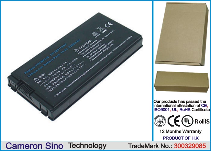 Batteri till Laptop, Bärbar dator för Fujitsu LifeBook N3400, LifeBook N3410