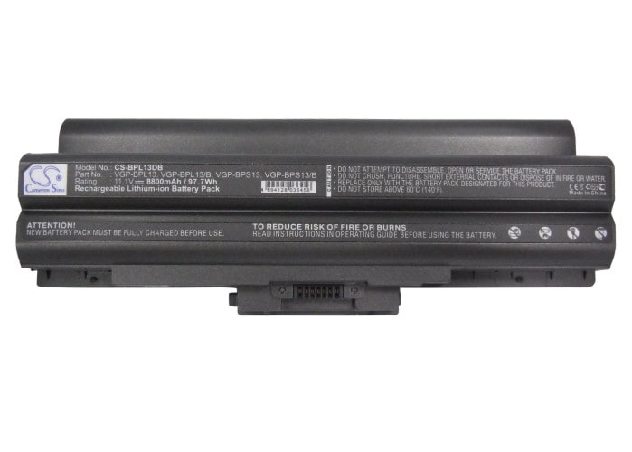 Batteri till Laptop, Bärbar dator för Sony VAIO VGN-AW230J/H, VAIO VGN-AW235J/B m.fl.