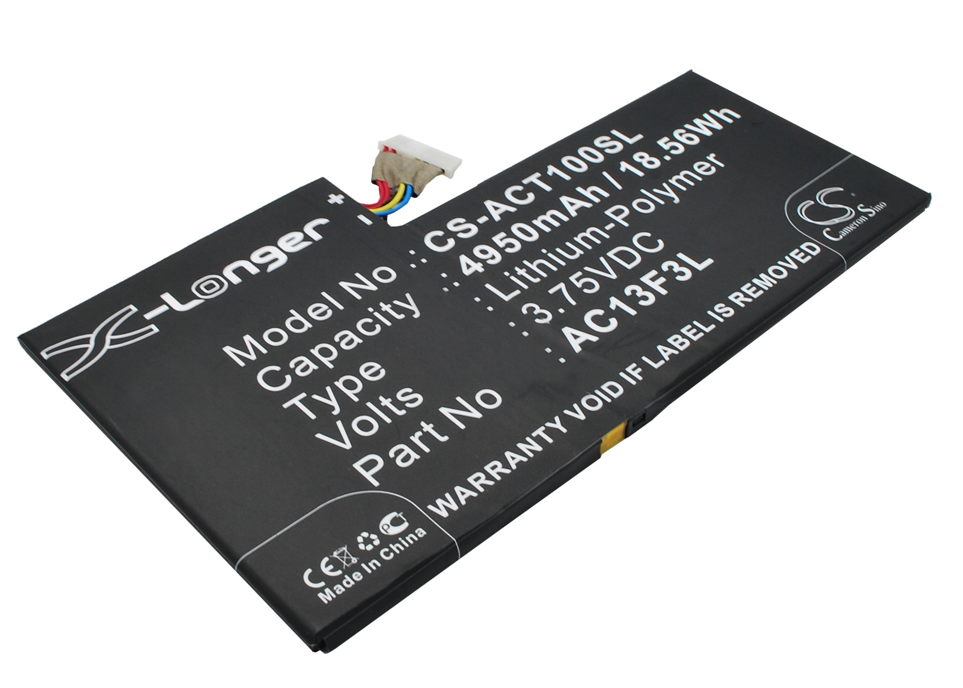Batteri till Surfplatta för Acer Iconia Tab A1, Iconia Tab A1-810, A1-A810 m.fl.