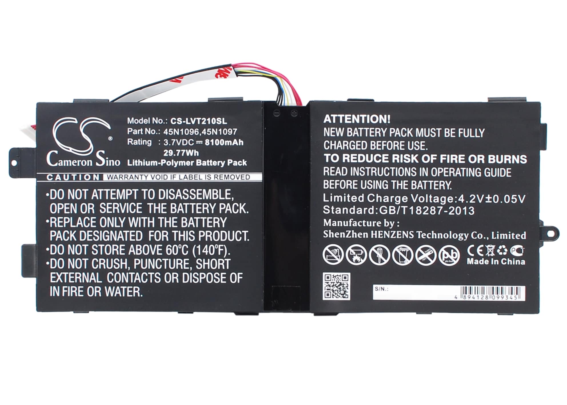 Batteri till Surfplatta för Lenovo ThinkPad Tablet 2, ThinkPad Tablet 2 10.1in