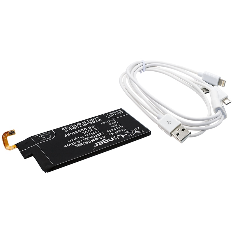 Batteri till Sminkspegel för Samsung Galaxy S6 Edge, SM-G925, SM-G9250 m.fl.