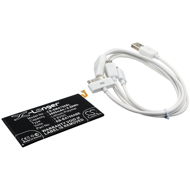 Batteri till Sminkspegel för Samsung Galaxy A7, SM-A700F, SM-A700FD m.fl.