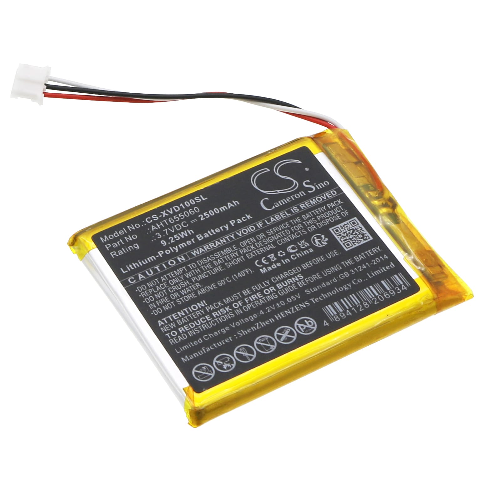 Batteri till Diagnostisk skanner för Xhorse VVDI Key Tool Max Programming Device
