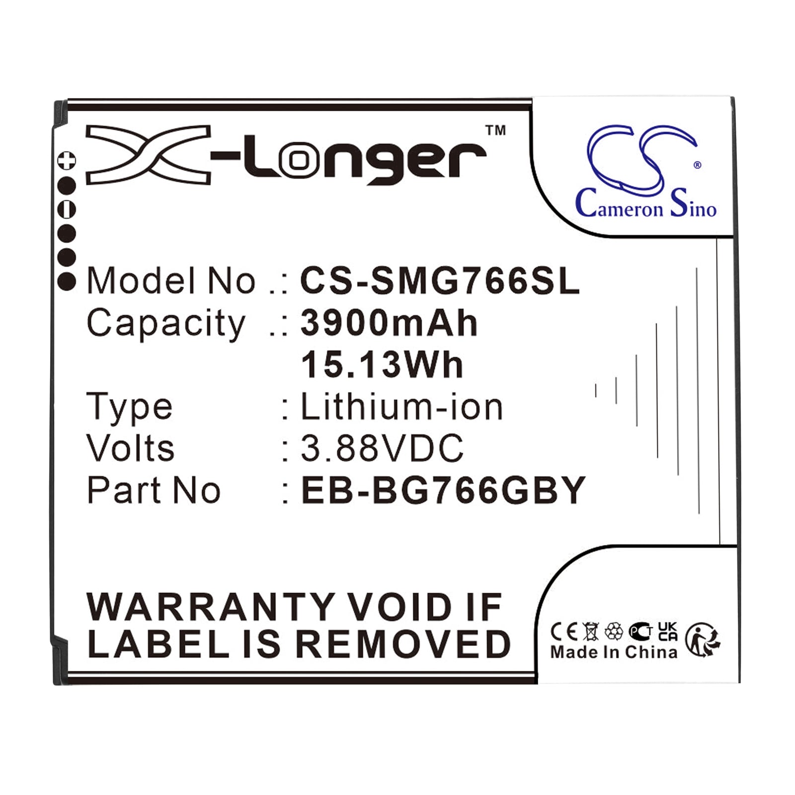 Batteri till Mobil, smartphone för Samsung Galaxy XCover7 Pro, SM-G766B m.fl.