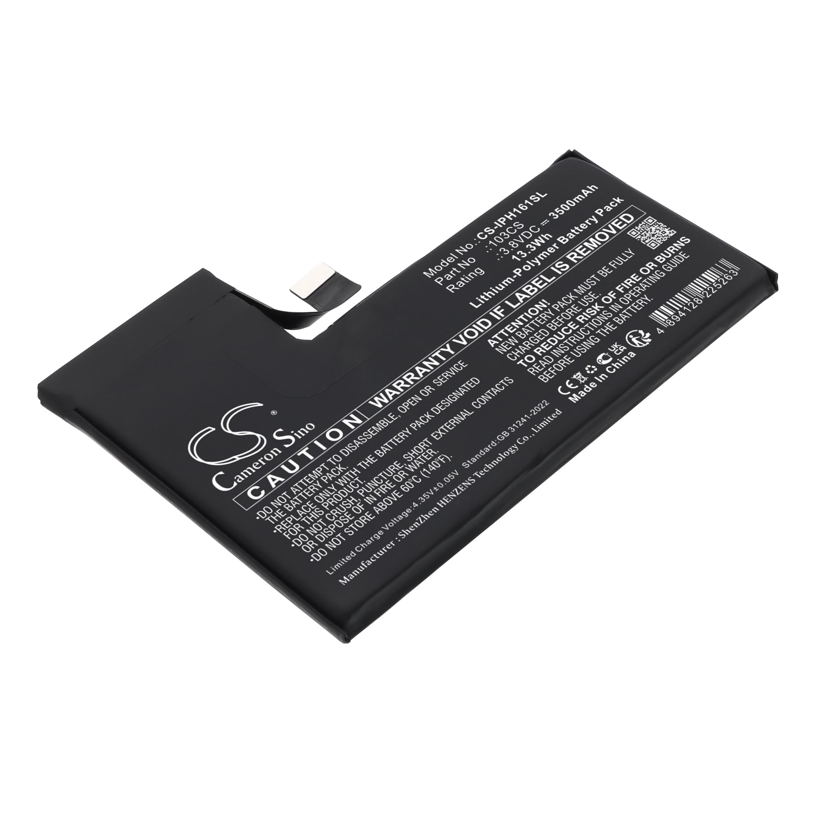 Batteri till Mobil, smartphone för Apple A3083, A3292, A3293 m.fl.