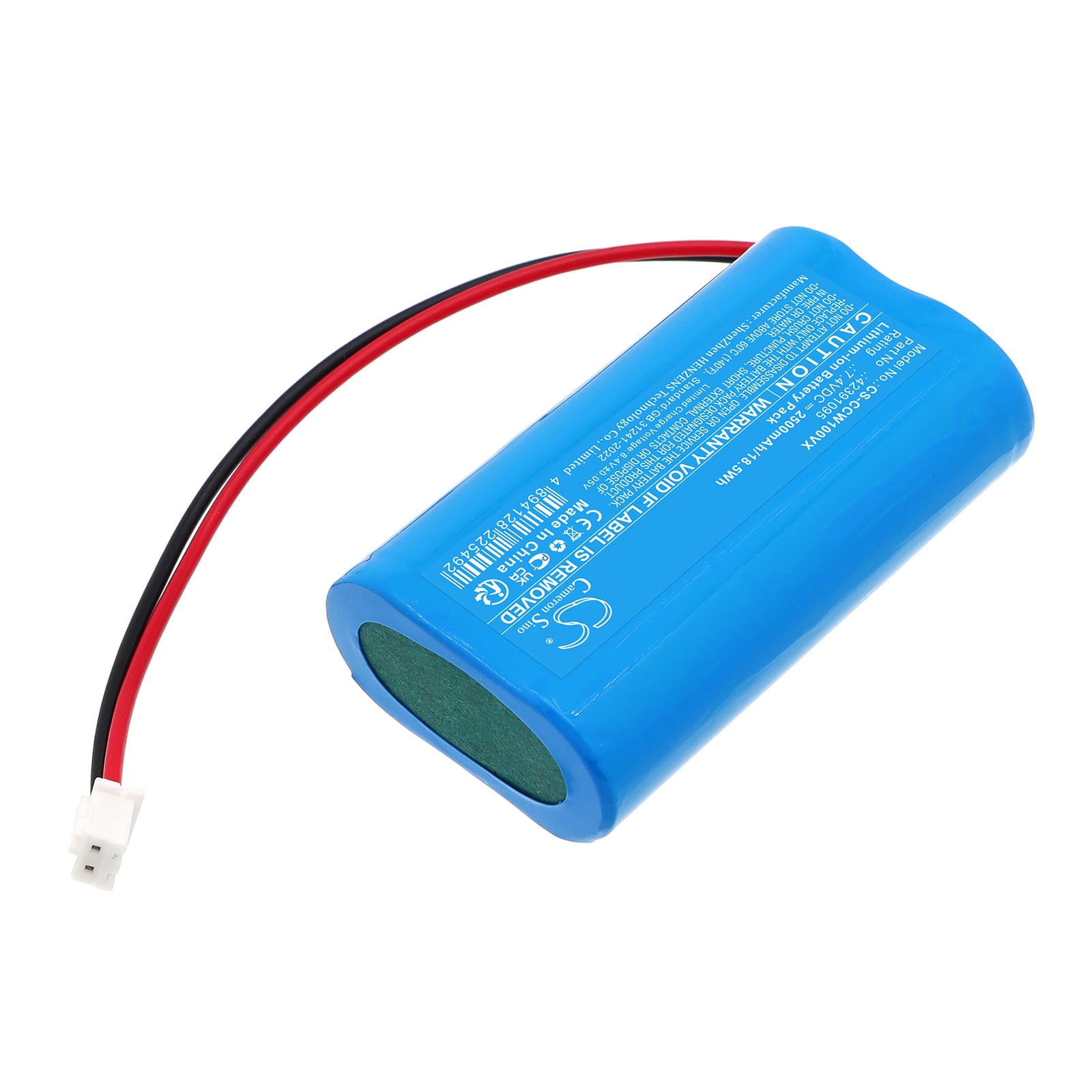 Batteri till Vakuum för Concept CW1000