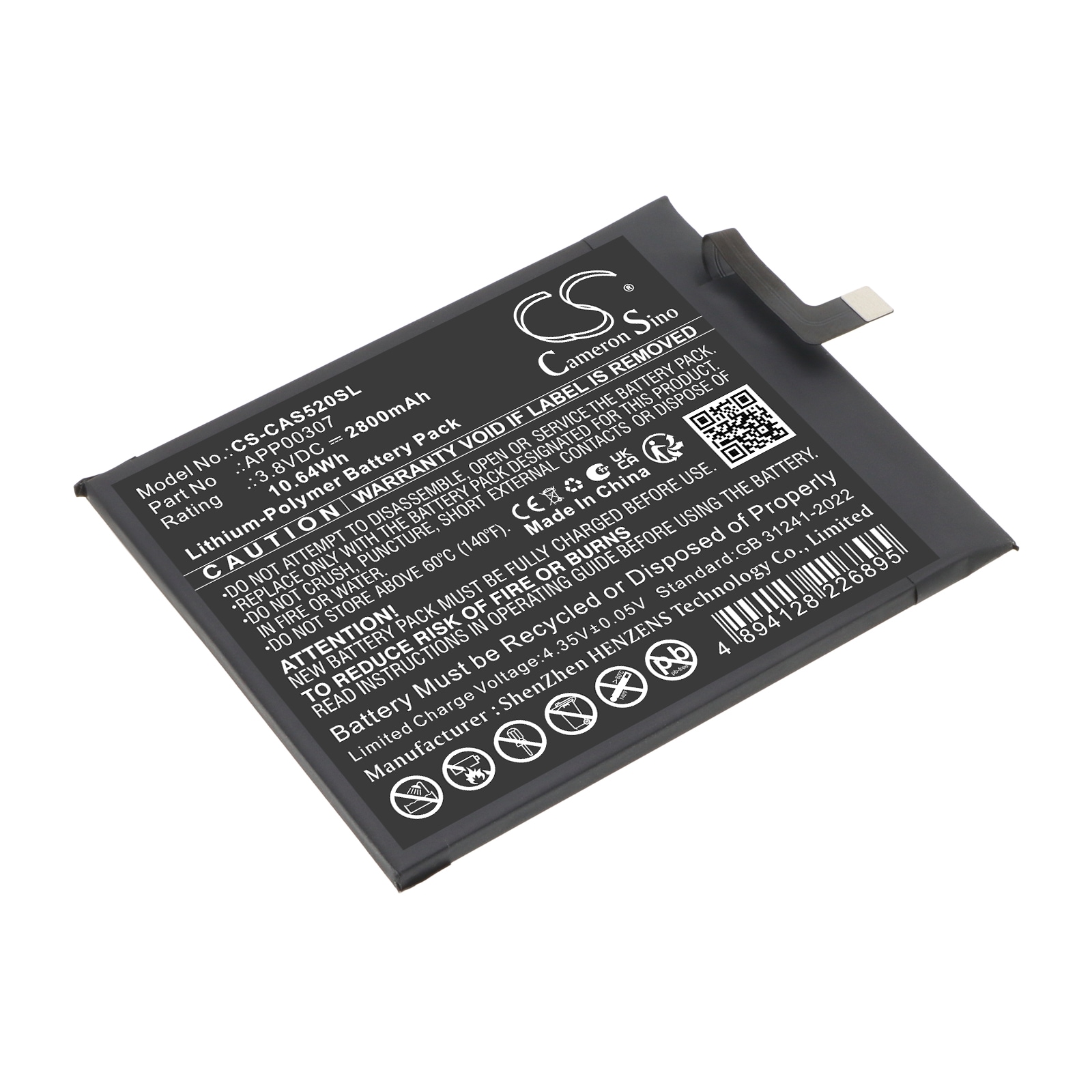 Batteri till Mobil, smartphone för CAT S52