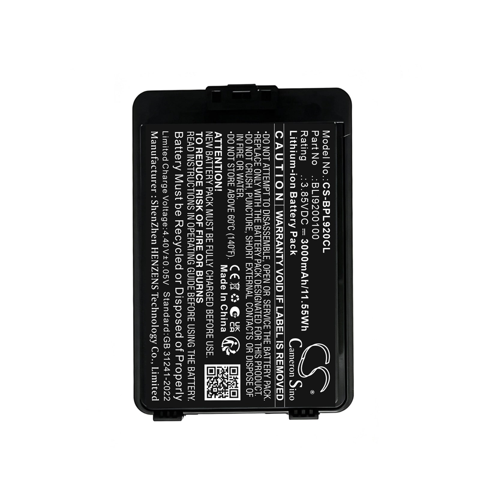 Batteri till Trådlös telefon för SpectraLink VC9240, VC9253, Versity 92 m.fl.