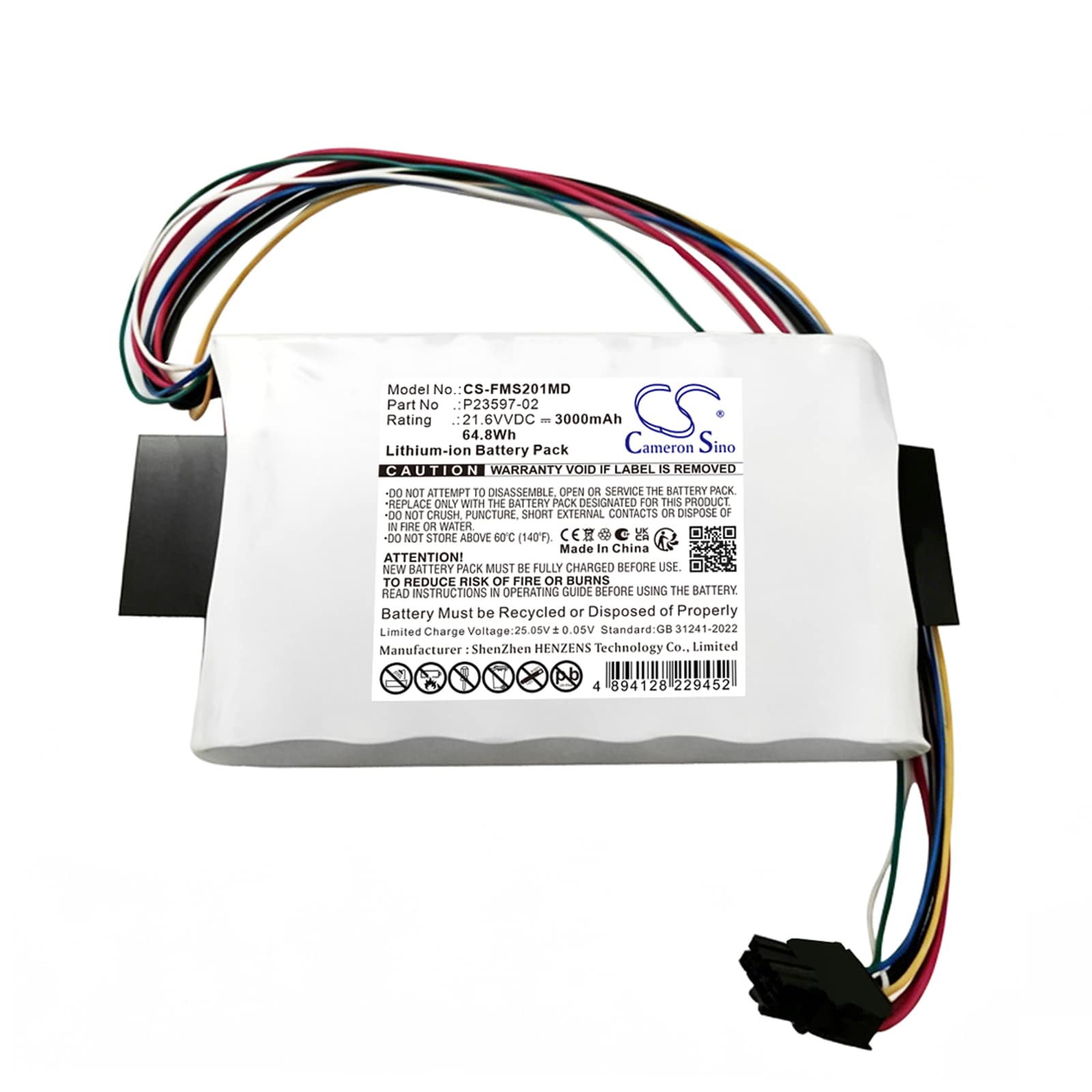 Batteri till Medicinsk för Fujifilm SonoSite 07-56418-201
